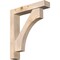 Ekena Millwork Westlake Block Smooth Bracket w/ Offset Brace, Douglas Fir, 5 1/2"W x 28"D x 32"H BKT0604X28X32WTL05SDF - alternate 1